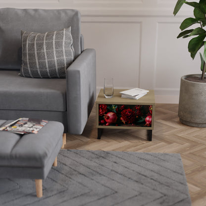 DAHLIAS AND POMEGRANATES Comodino in Effetto Rovere