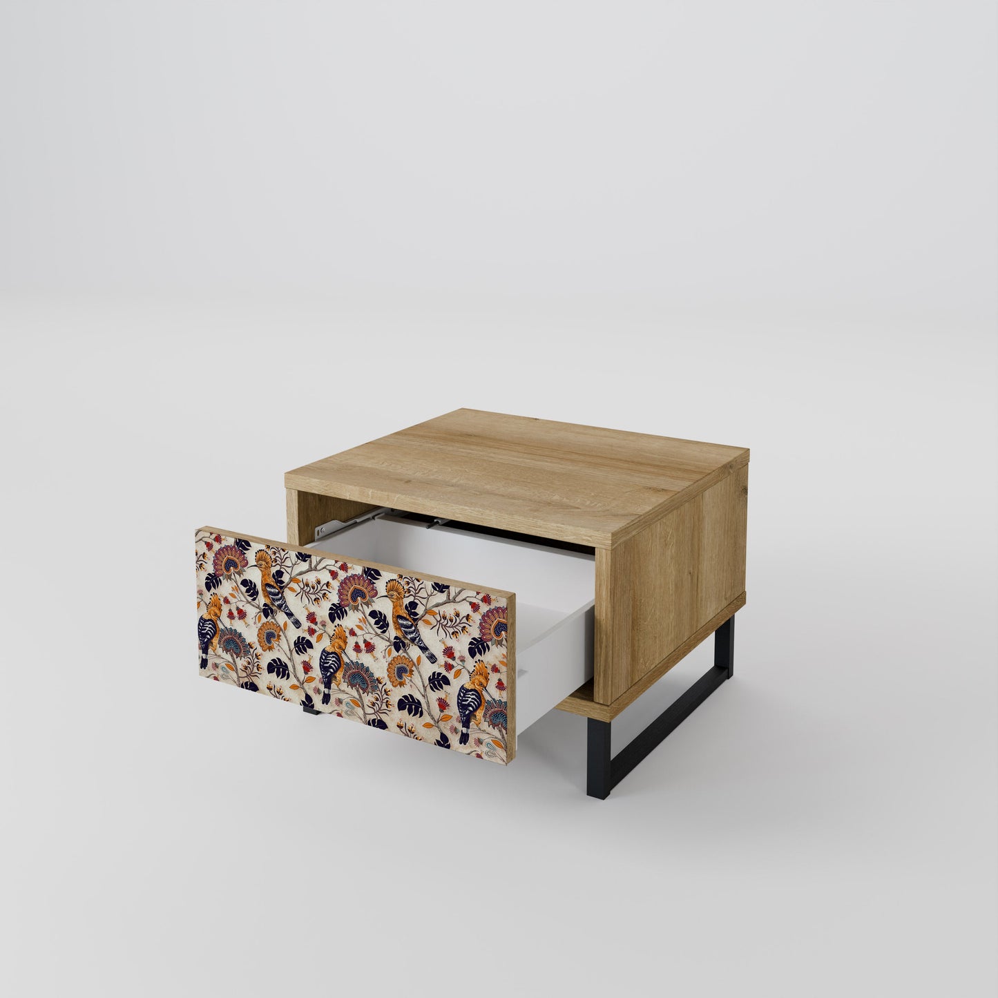 EMINENT HOOPOE Comodino in Effetto Rovere