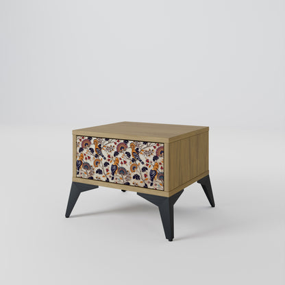 EMINENT HOOPOE Comodino in Effetto Rovere