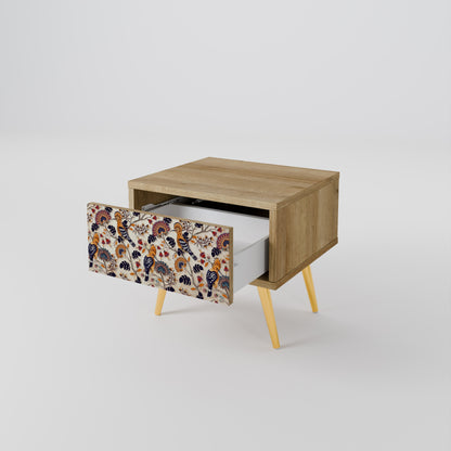 EMINENT HOOPOE Comodino in Effetto Rovere