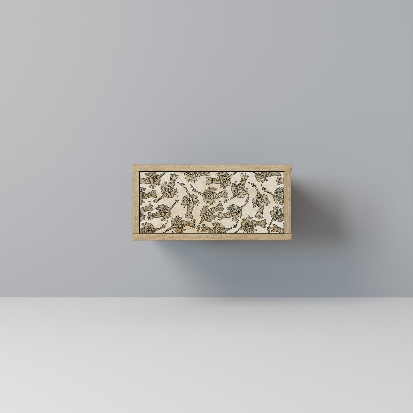 ALMONDINE SONGBIRD Comodino in Effetto Rovere