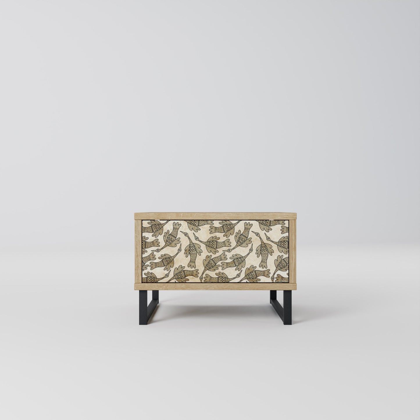 ALMONDINE SONGBIRD Comodino in Effetto Rovere