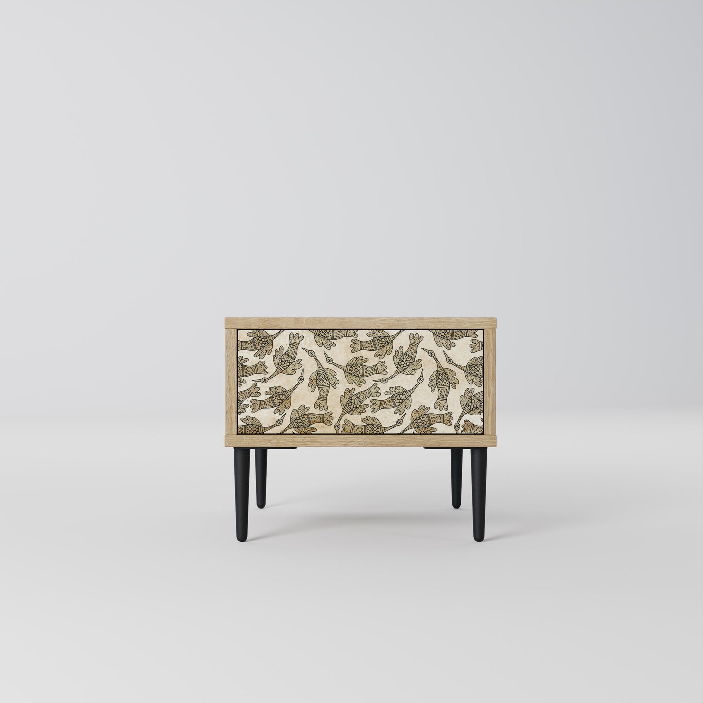 ALMONDINE SONGBIRD Comodino in Effetto Rovere