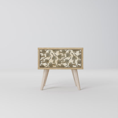 ALMONDINE SONGBIRD Comodino in Effetto Rovere