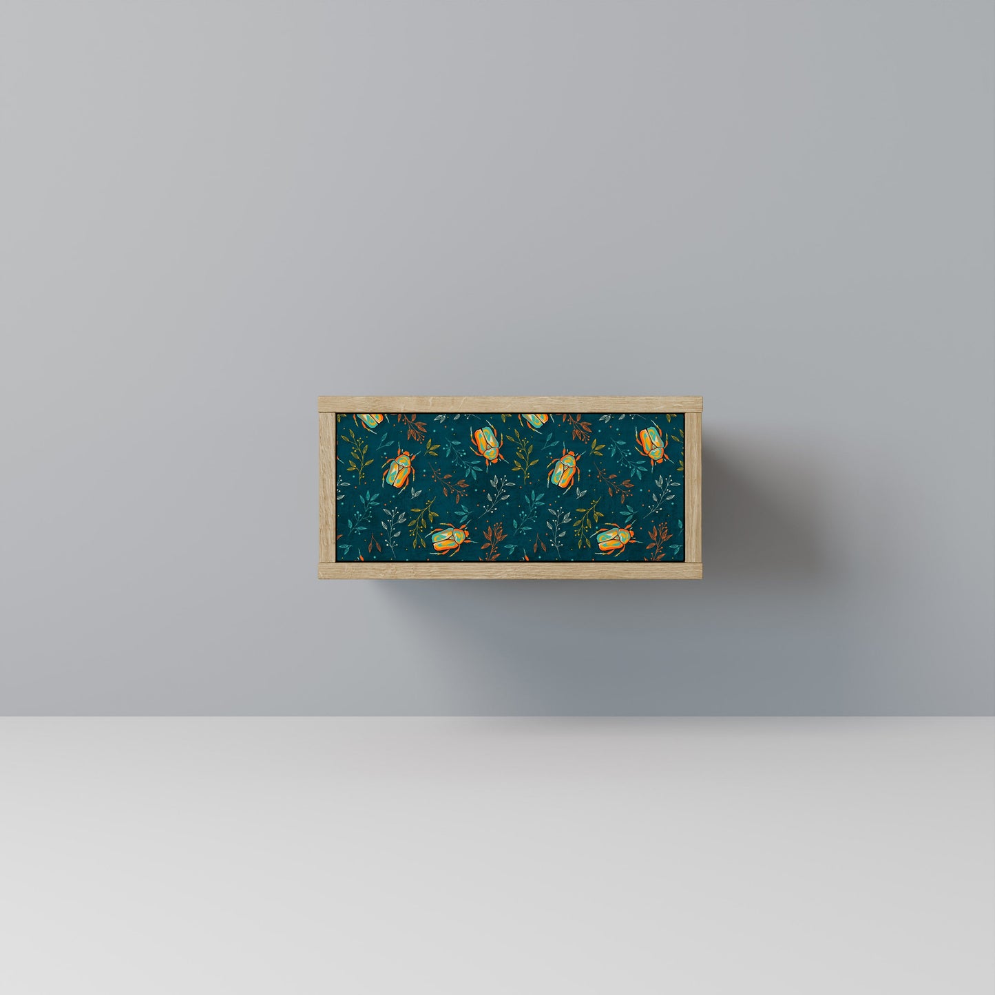 AUTUMN INSECTS Comodino in Effetto Rovere