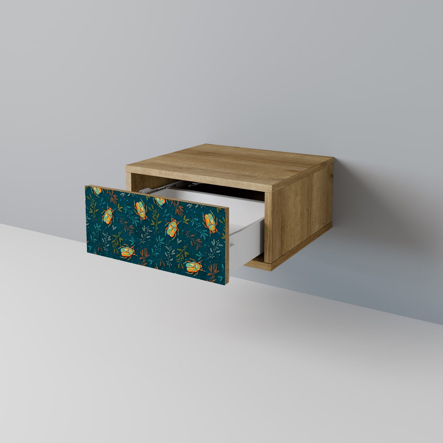 AUTUMN INSECTS Comodino in Effetto Rovere