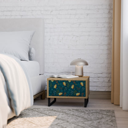 AUTUMN INSECTS Comodino in Effetto Rovere