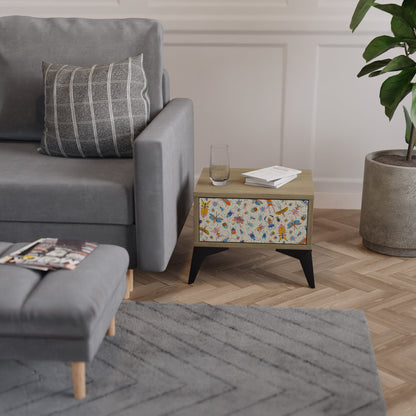 COLORFUL INSECTS Comodino in Effetto Rovere