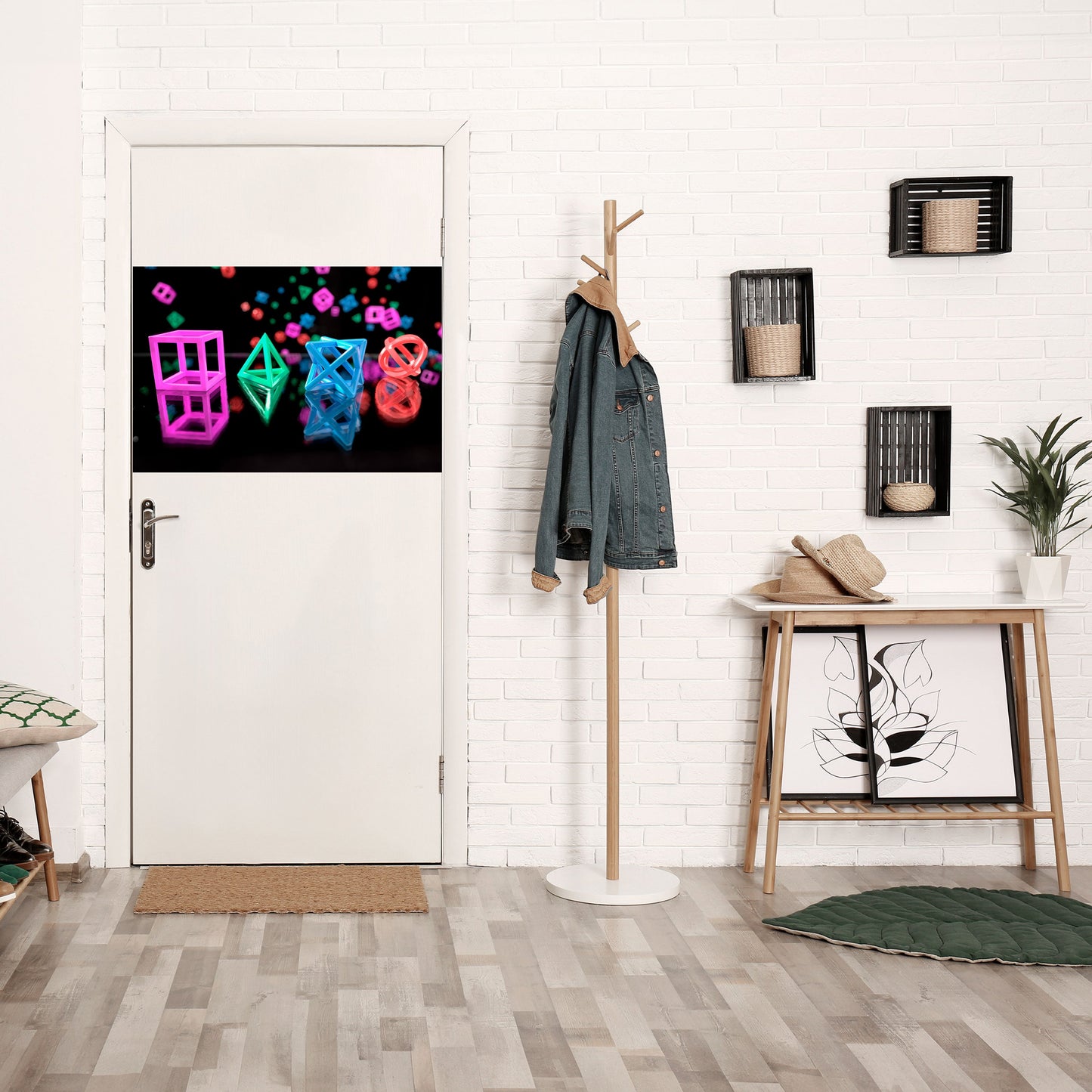 Poster orizzontale staccabile e attaccabile ICONE LUMINOSE PER GIOCATORI