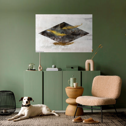 FALLING LIGHTNESS Poster orizzontale staccabile e attaccabile