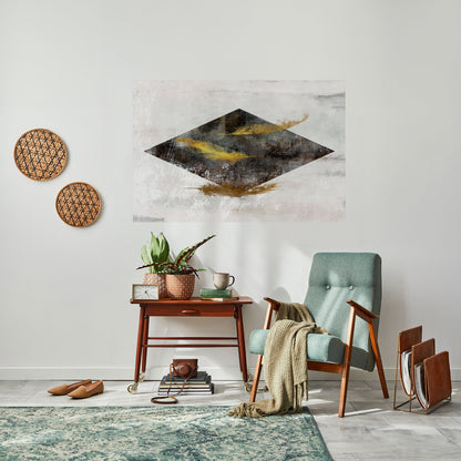 FALLING LIGHTNESS Poster orizzontale staccabile e attaccabile