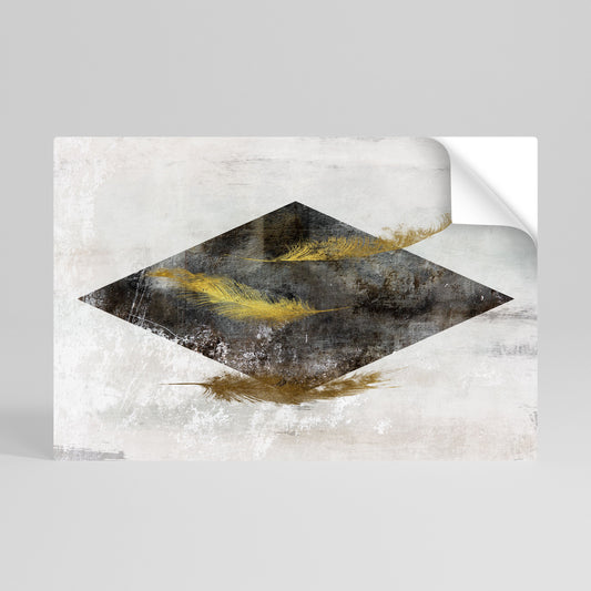 FALLING LIGHTNESS Poster orizzontale staccabile e attaccabile