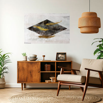 FALLING LIGHTNESS Poster orizzontale staccabile e attaccabile