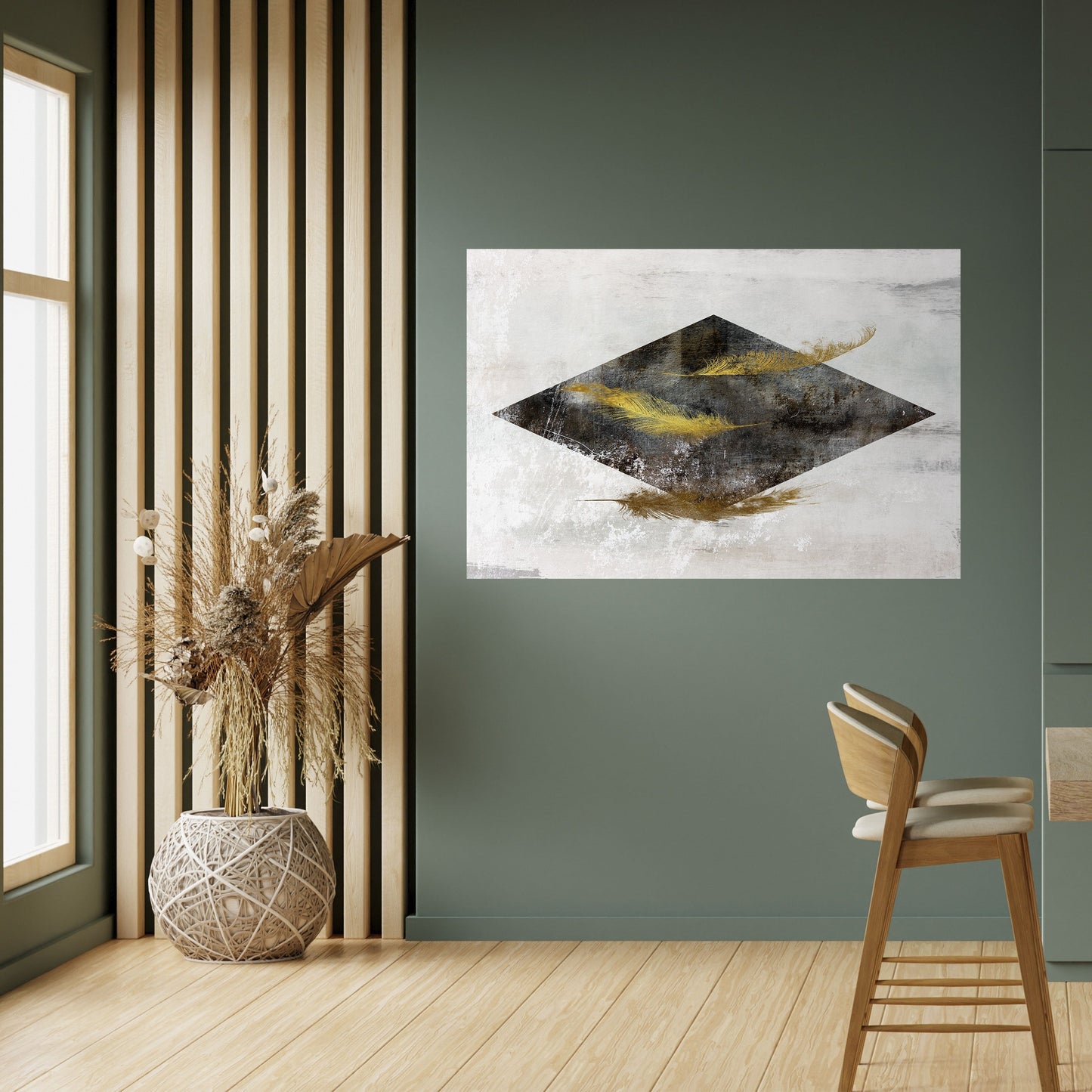 FALLING LIGHTNESS Poster orizzontale staccabile e attaccabile