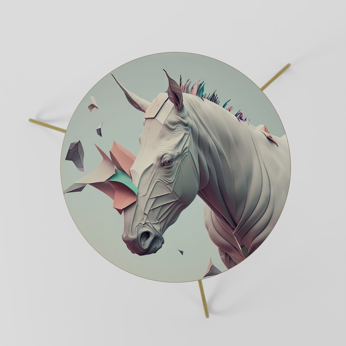 FUTURISTIC HORSE Tavolino da Salotto Ø60