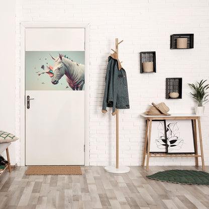 Poster orizzontale staccabile e attaccabile CAVALLO FUTURISTICO