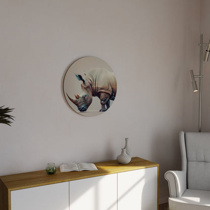 FUTURISTIC RHINO Decorazione da Parete Rotonda