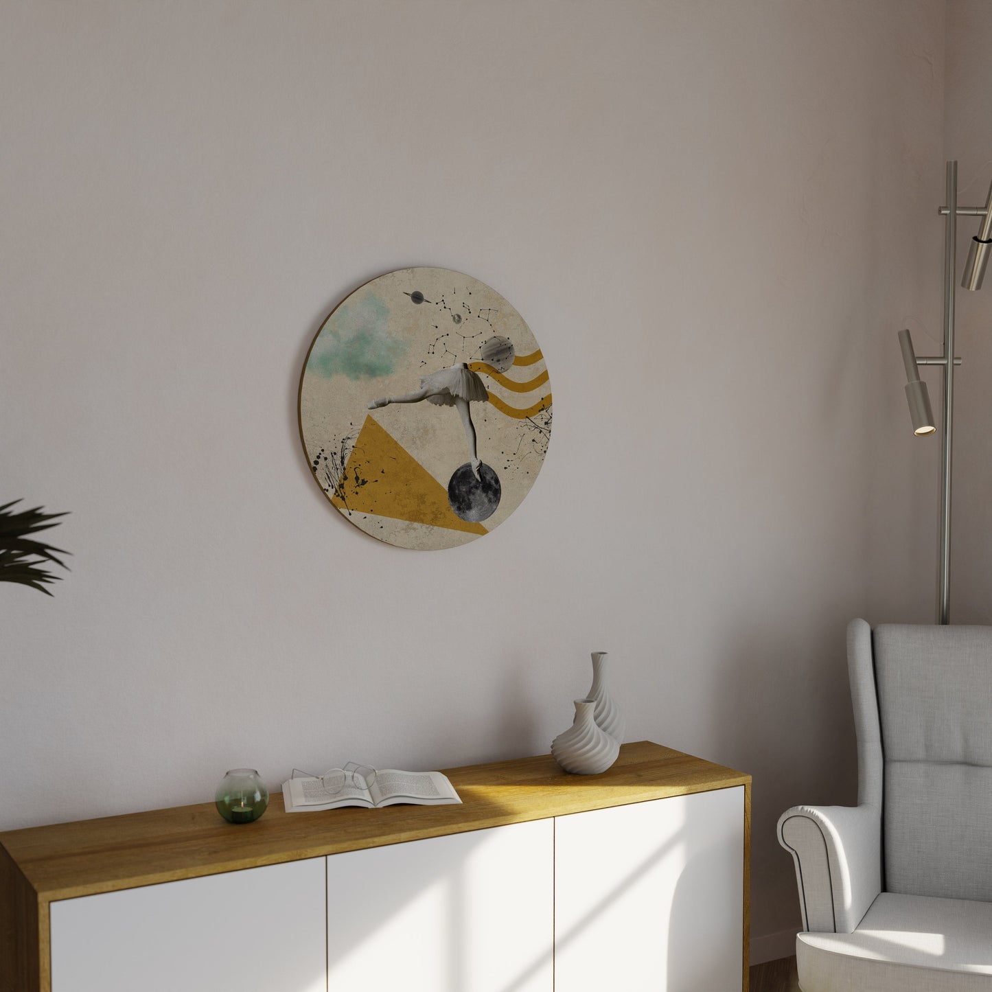 SHAPES OF BALLERINA Decorazione da Parete Rotonda