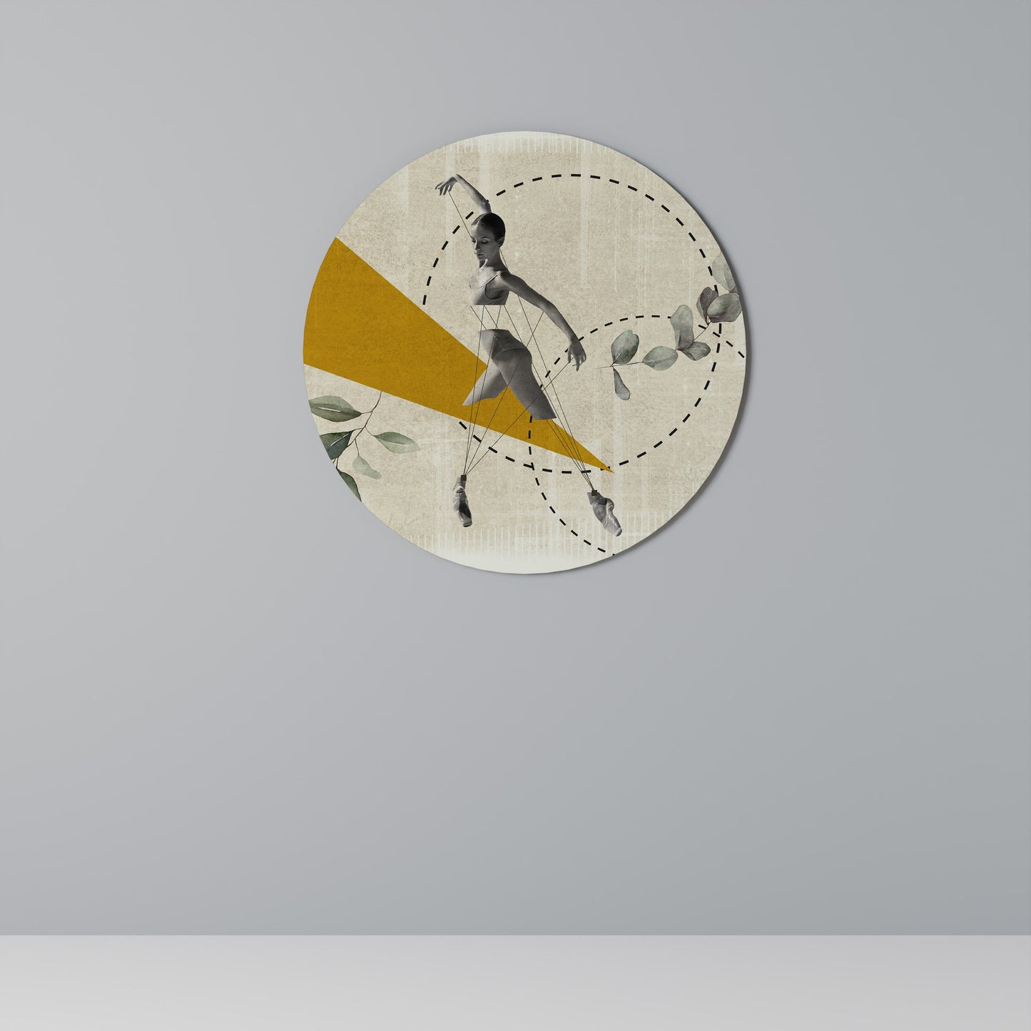 TRIANGLE MOVEMENT Decorazione da Parete Rotonda