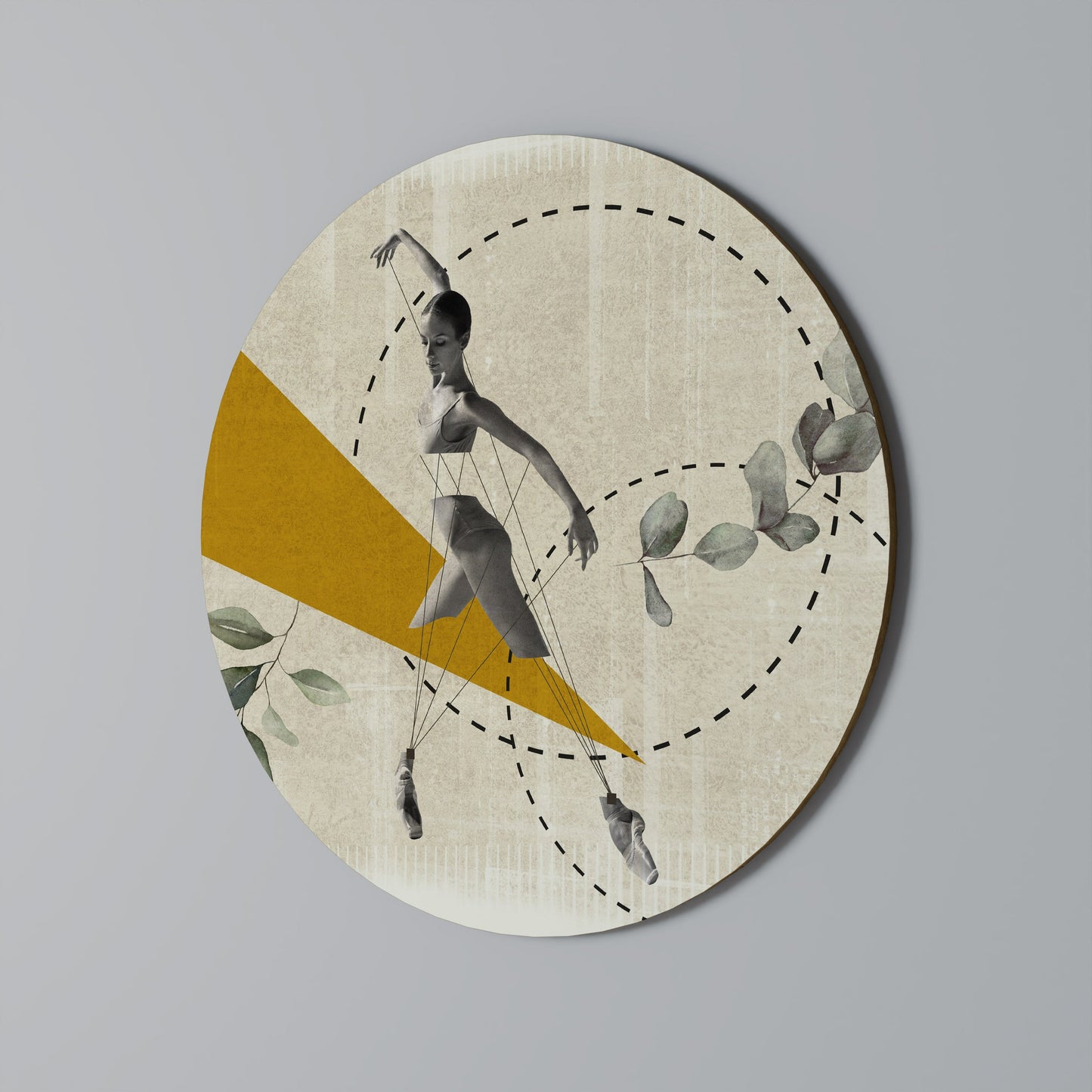 TRIANGLE MOVEMENT Decorazione da Parete Rotonda