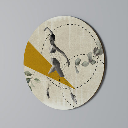 TRIANGLE MOVEMENT Decorazione da Parete Rotonda