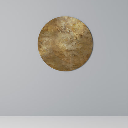 GILDED LEAF CASCADE Decorazione da Parete Rotonda