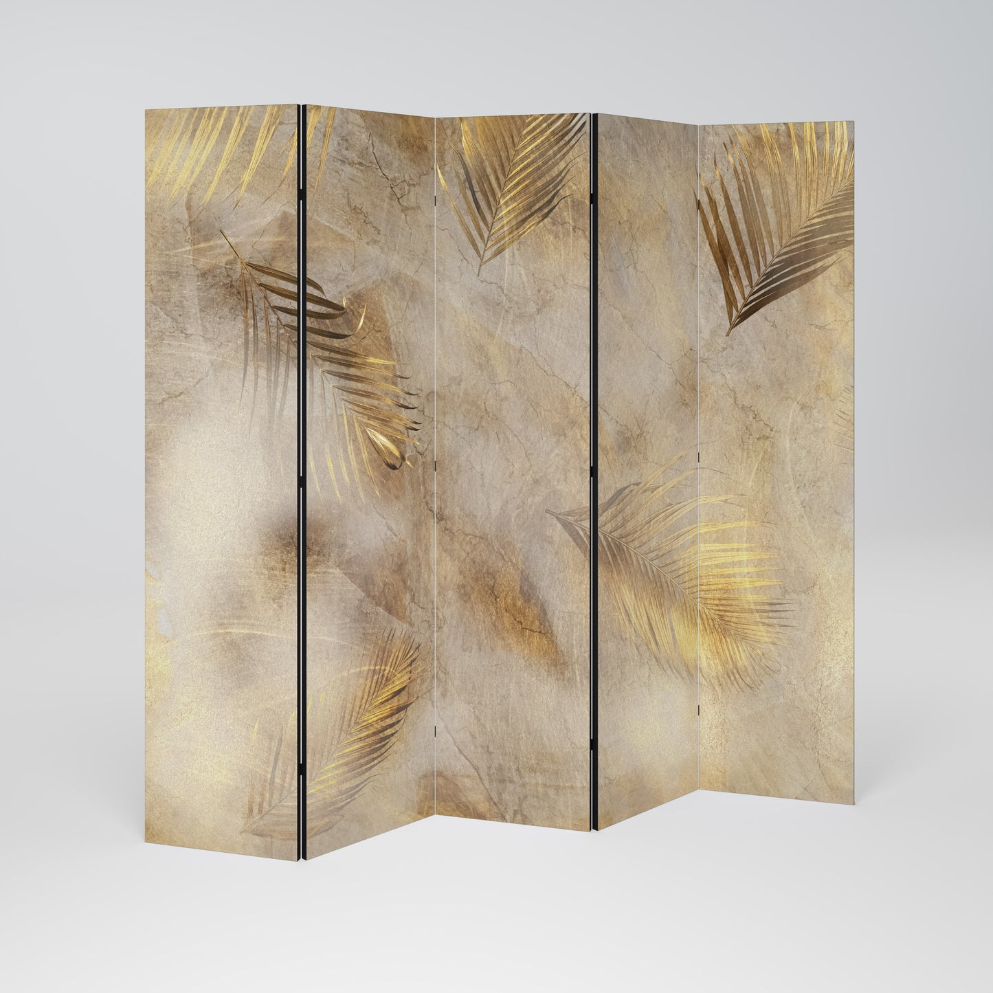 LEAVES OF SPLENDOR Decorative 5-Panel Room Divider