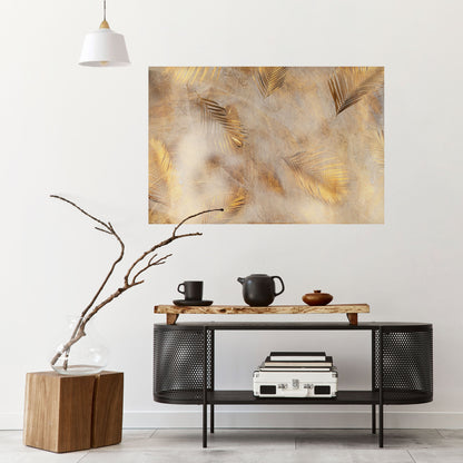 FOGLIE DI SPLENDORE Poster orizzontale staccabile e attaccabile