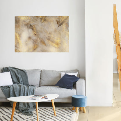 FOGLIE DI SPLENDORE Poster orizzontale staccabile e attaccabile