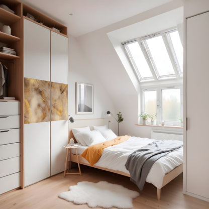 FOGLIE DI SPLENDORE Poster orizzontale staccabile e attaccabile