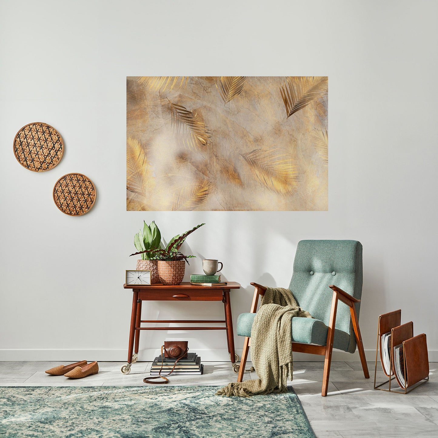 FOGLIE DI SPLENDORE Poster orizzontale staccabile e attaccabile