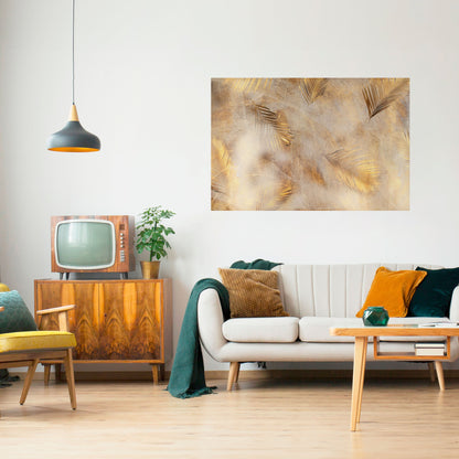 FOGLIE DI SPLENDORE Poster orizzontale staccabile e attaccabile