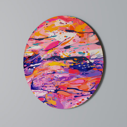 EXPRESSIVE ECHOES Decorazione da Parete Rotonda