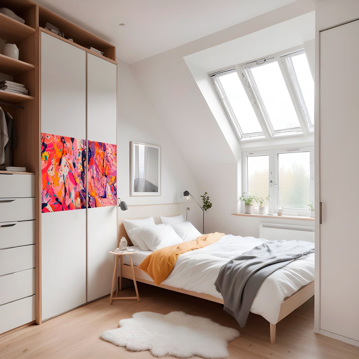 EXPRESSIVE ECHOES Peel and Stick Horizontal Poster