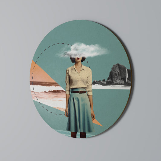 RETRO RESONANCE Decorazione da Parete Rotonda