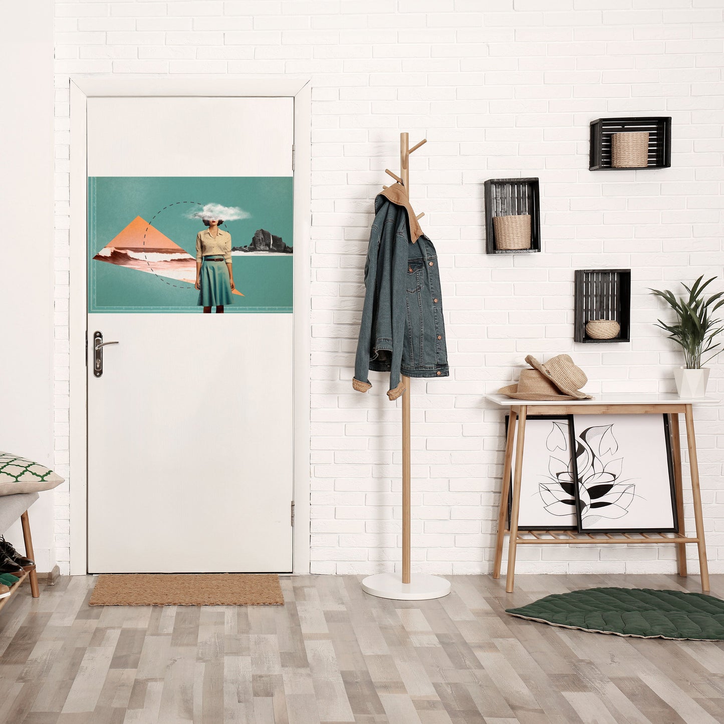 Poster orizzontale staccabile e attaccabile RETRO RESONANCE