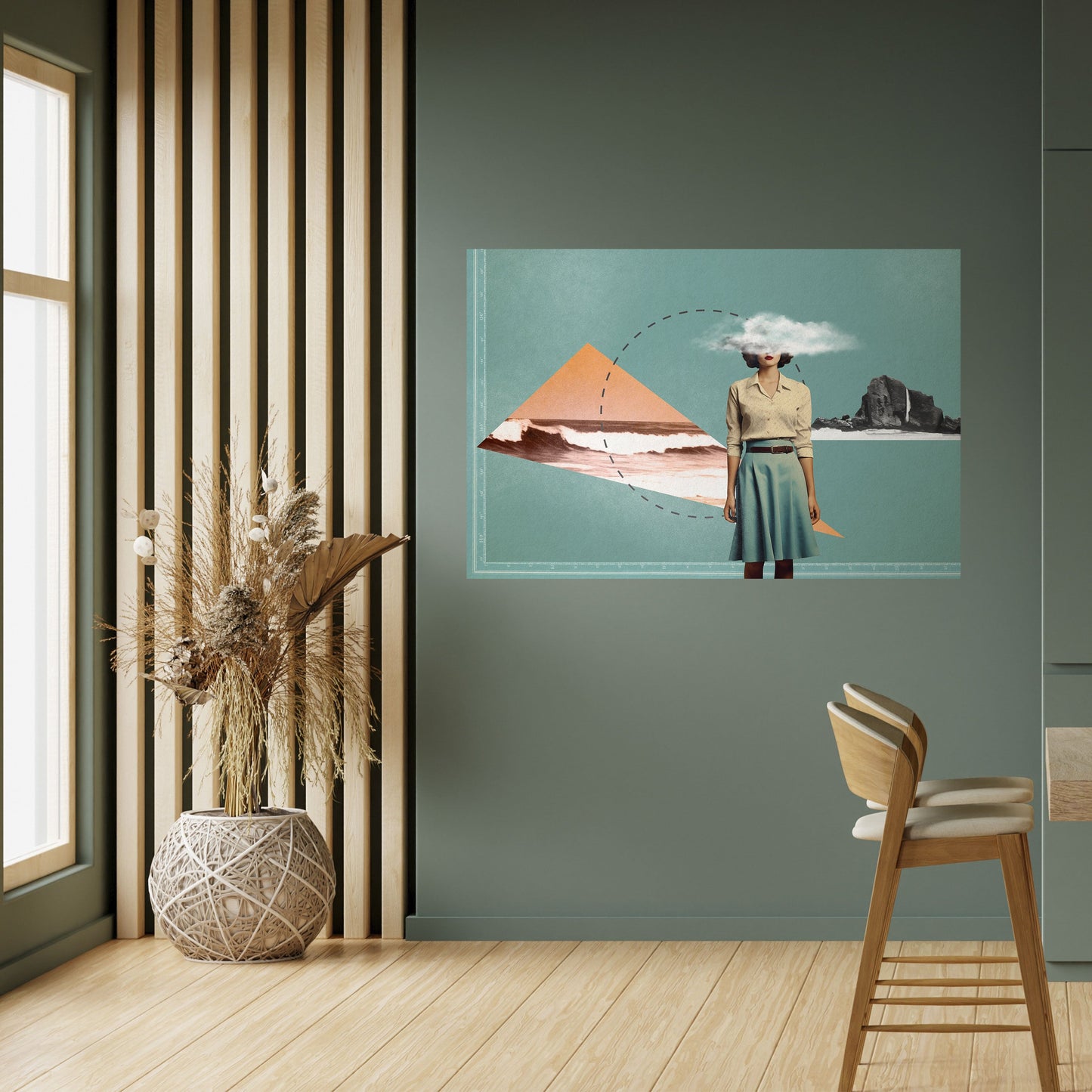 Poster orizzontale staccabile e attaccabile RETRO RESONANCE