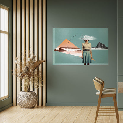 Poster orizzontale staccabile e attaccabile RETRO RESONANCE