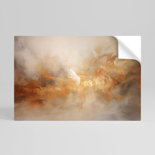 AMBER WHISPERS Poster orizzontale staccabile e attaccabile