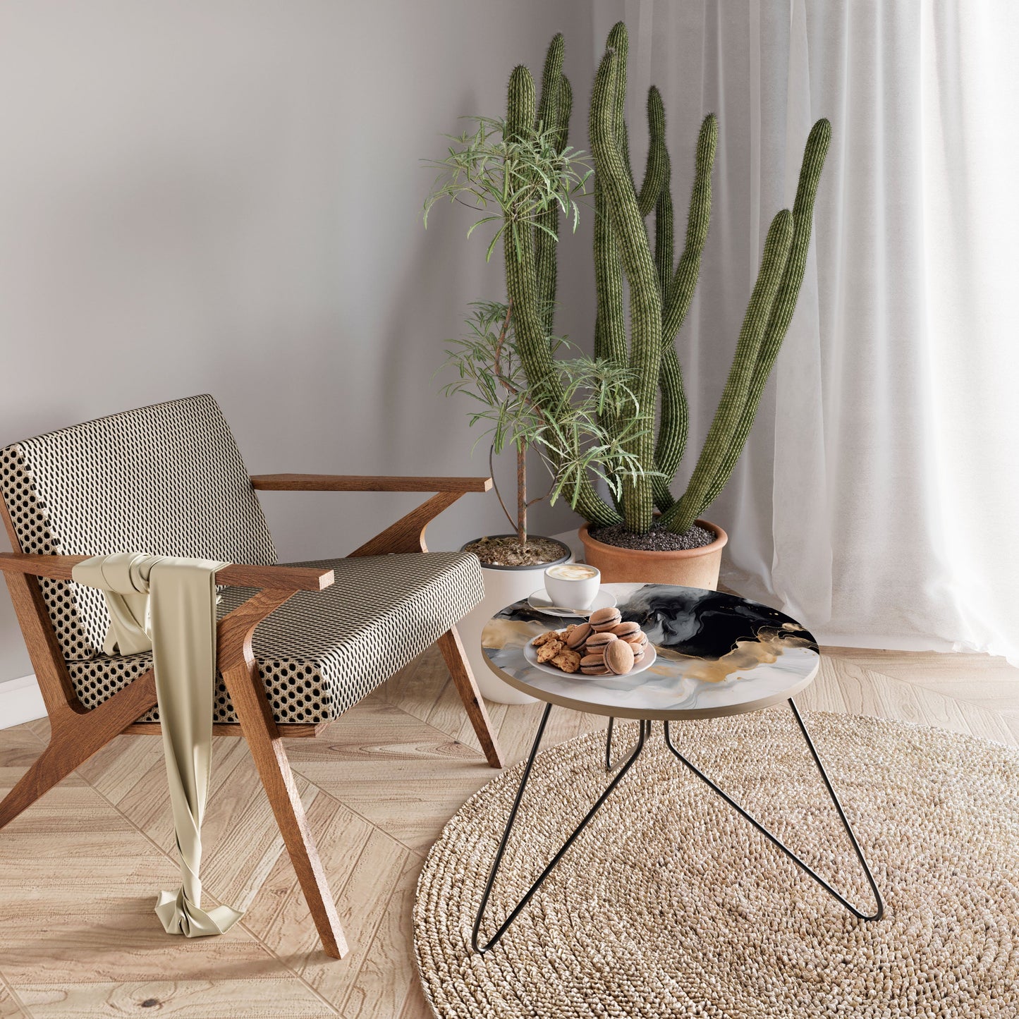 BLACK AND WHITE CONFLUENCE Coffee Table 60