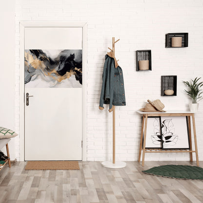 Poster orizzontale staccabile e attaccabile CONFUSIONE IN BIANCO E NERO