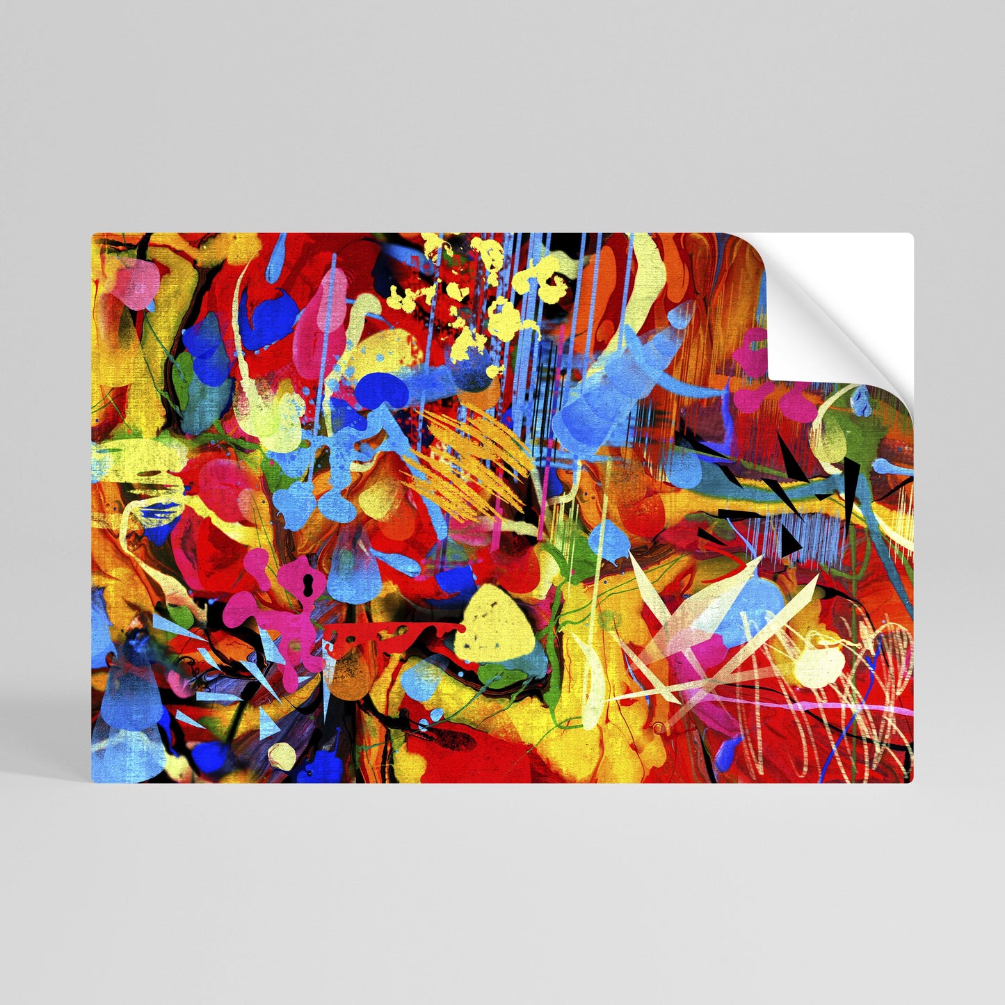 Poster orizzontale staccabile e attaccabile "ABSTRACT RHAPSODY"