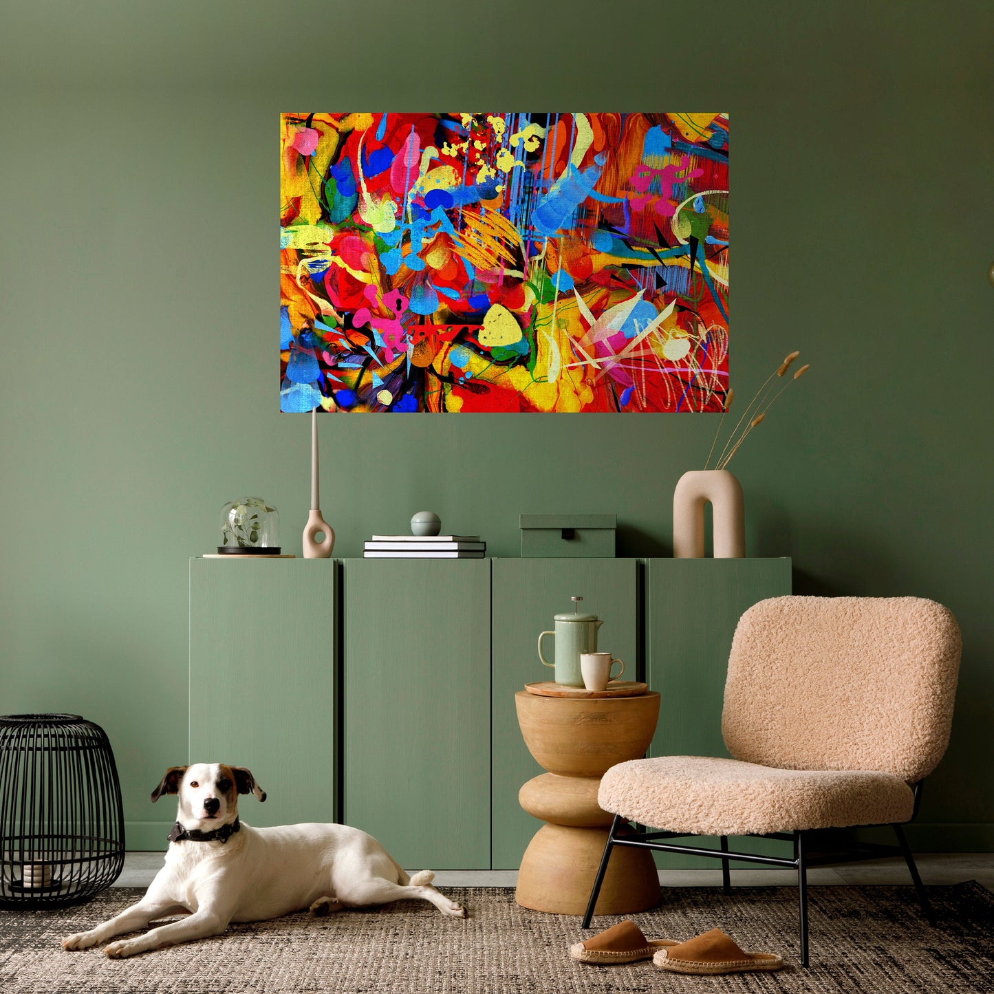 Poster orizzontale staccabile e attaccabile "ABSTRACT RHAPSODY"