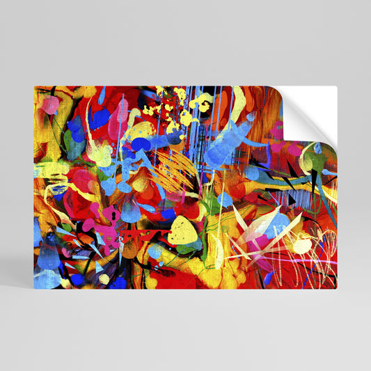 Poster orizzontale staccabile e attaccabile "ABSTRACT RHAPSODY"