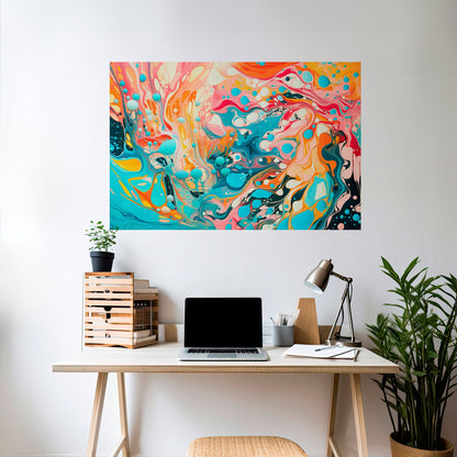 Poster orizzontale staccabile e attaccabile ARTISTIC ALCHEMY