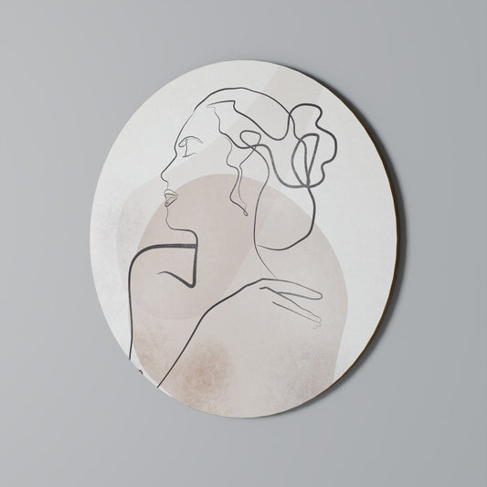 GRACEFUL LINES Decorazione da Parete Rotonda