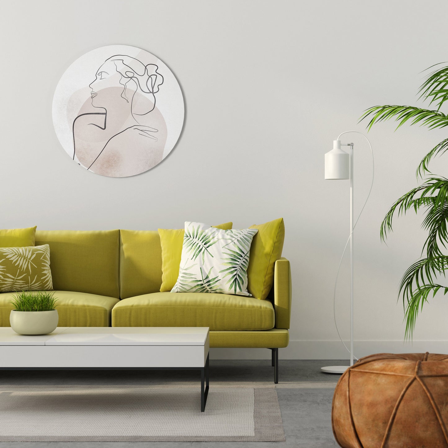 GRACEFUL LINES Decorazione da Parete Rotonda