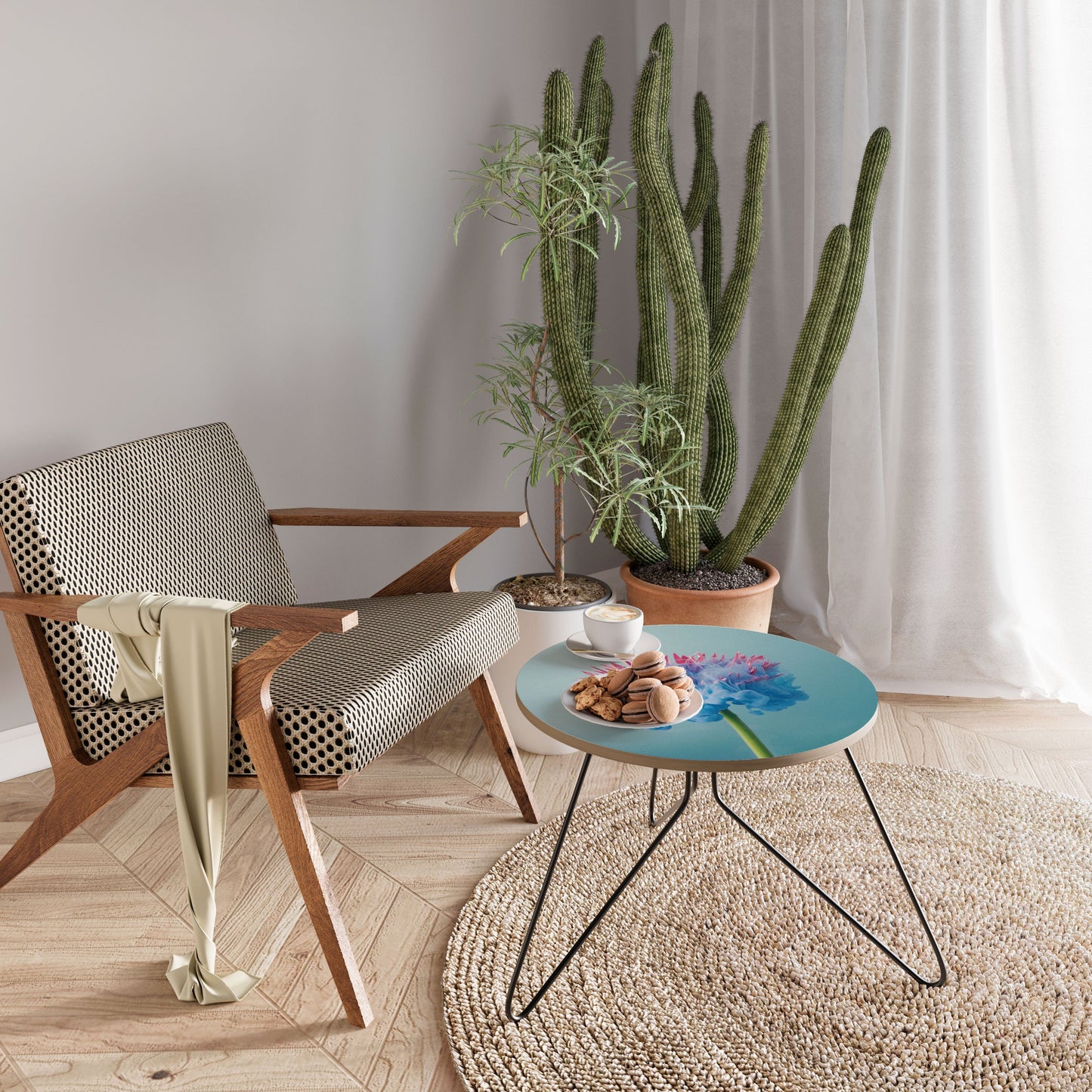 MISTY BLUE EXPLOSION Coffee Table 60