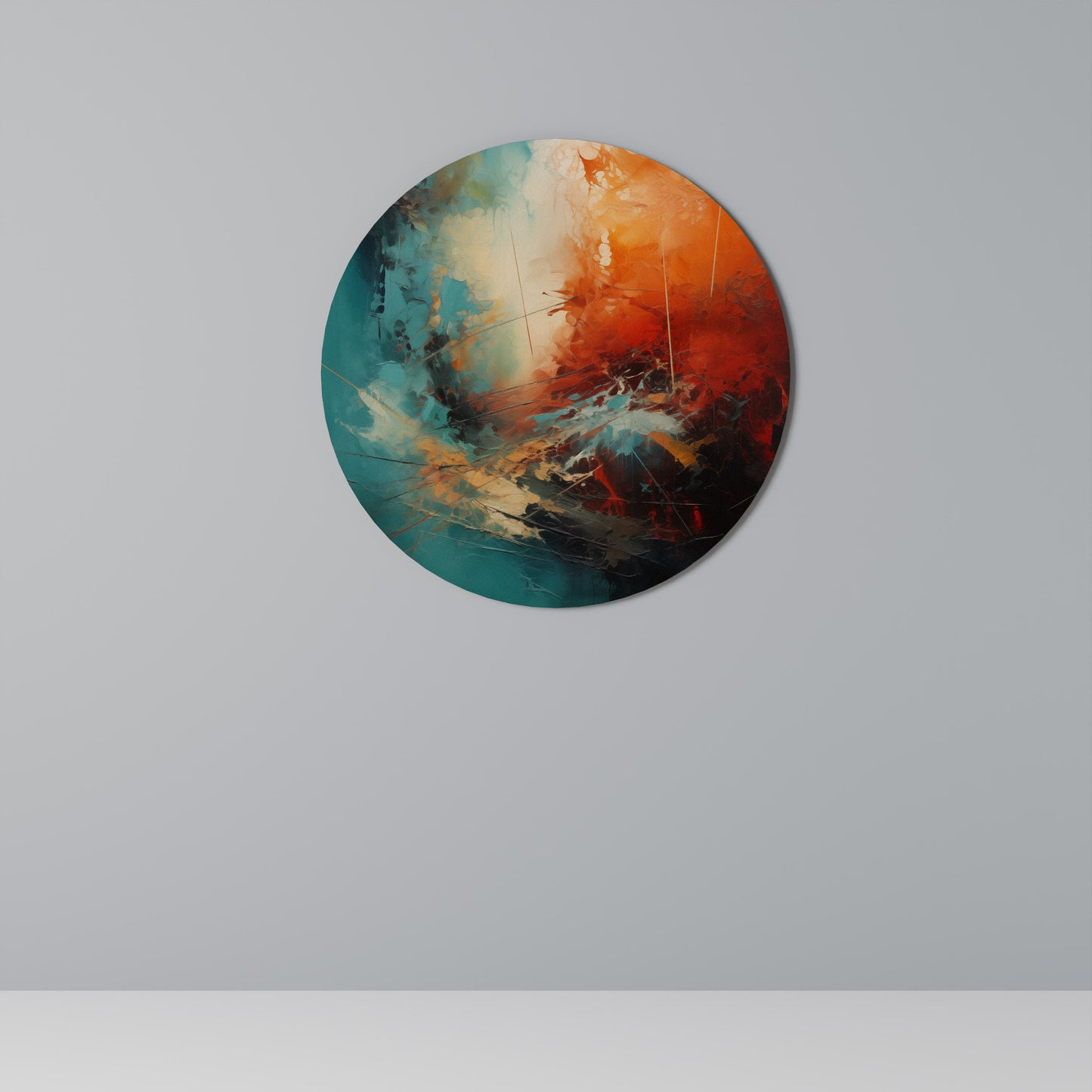 FIERY FUSION Decorazione da Parete Rotonda