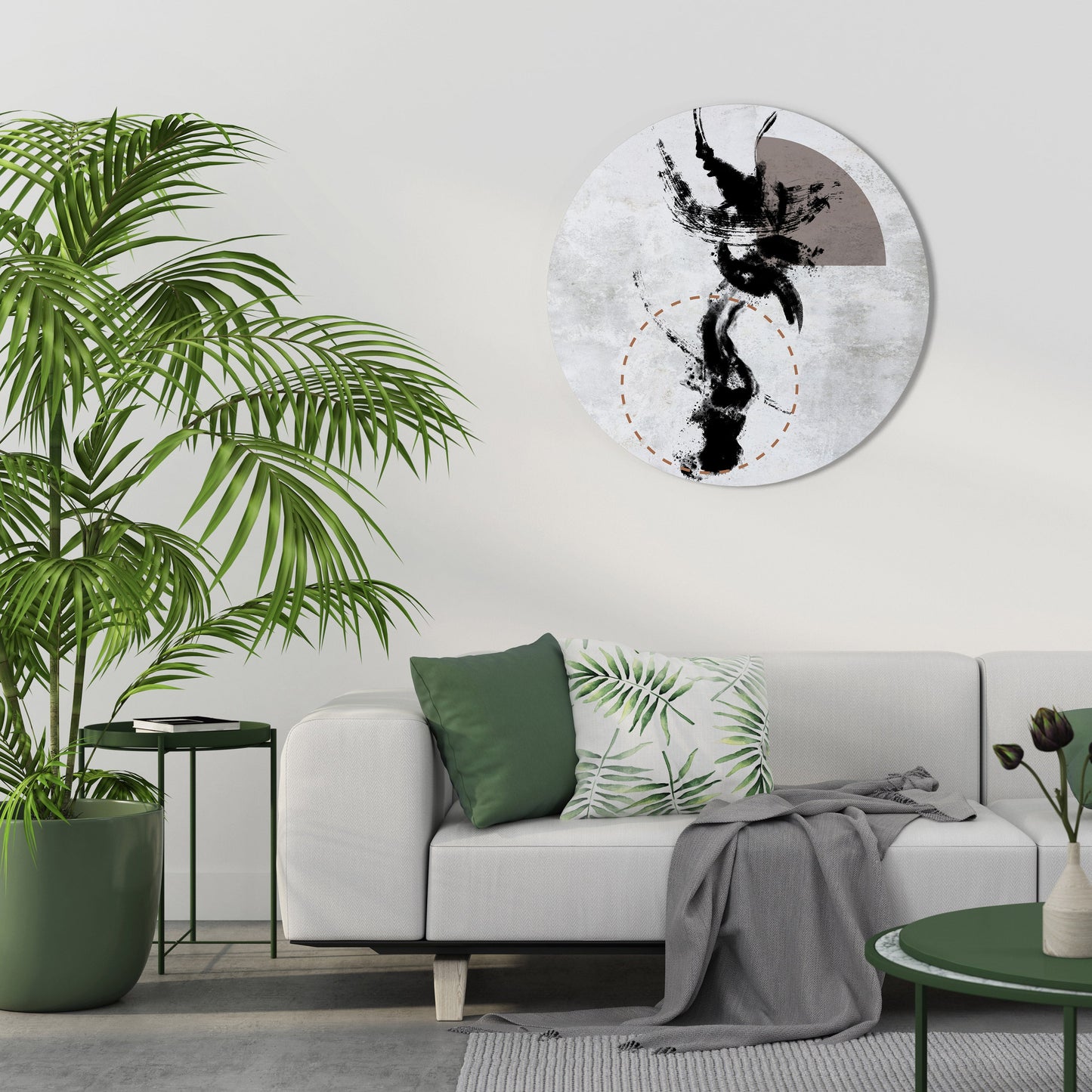 STAINS OF INTROSPECTION Decorazione da Parete Rotonda